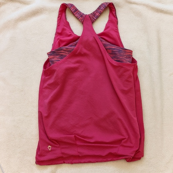Ivivva by lululemon pink tank top with built in bra size 12 youth - Picture 6 of 6